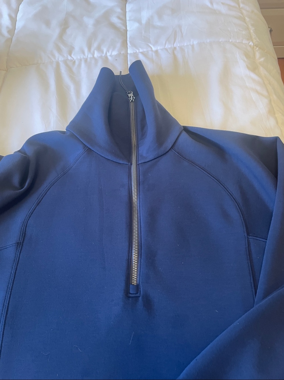 Spanx Timeless Navy Half Zip - Picture 4 of 12